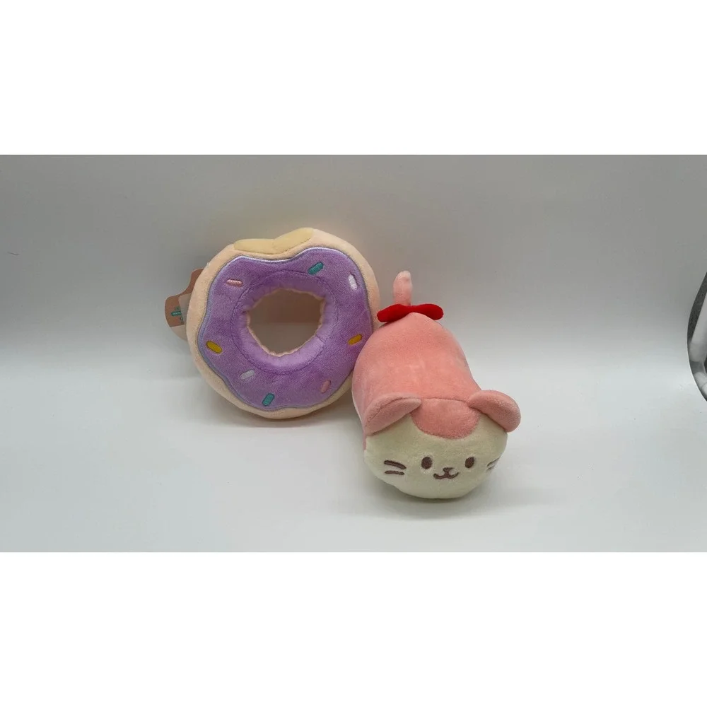 Anirollz Pandaroll Donut Plush Purple Sprinkles Kawaii Stuffed Animal New